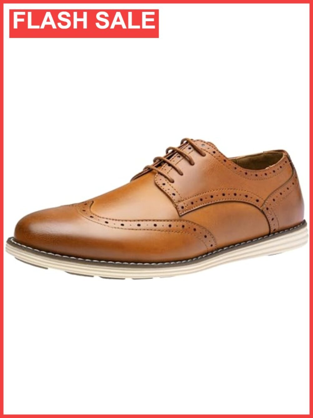 Mens Wingtip Oxford Dress Shoes Lace-Up Business Casual